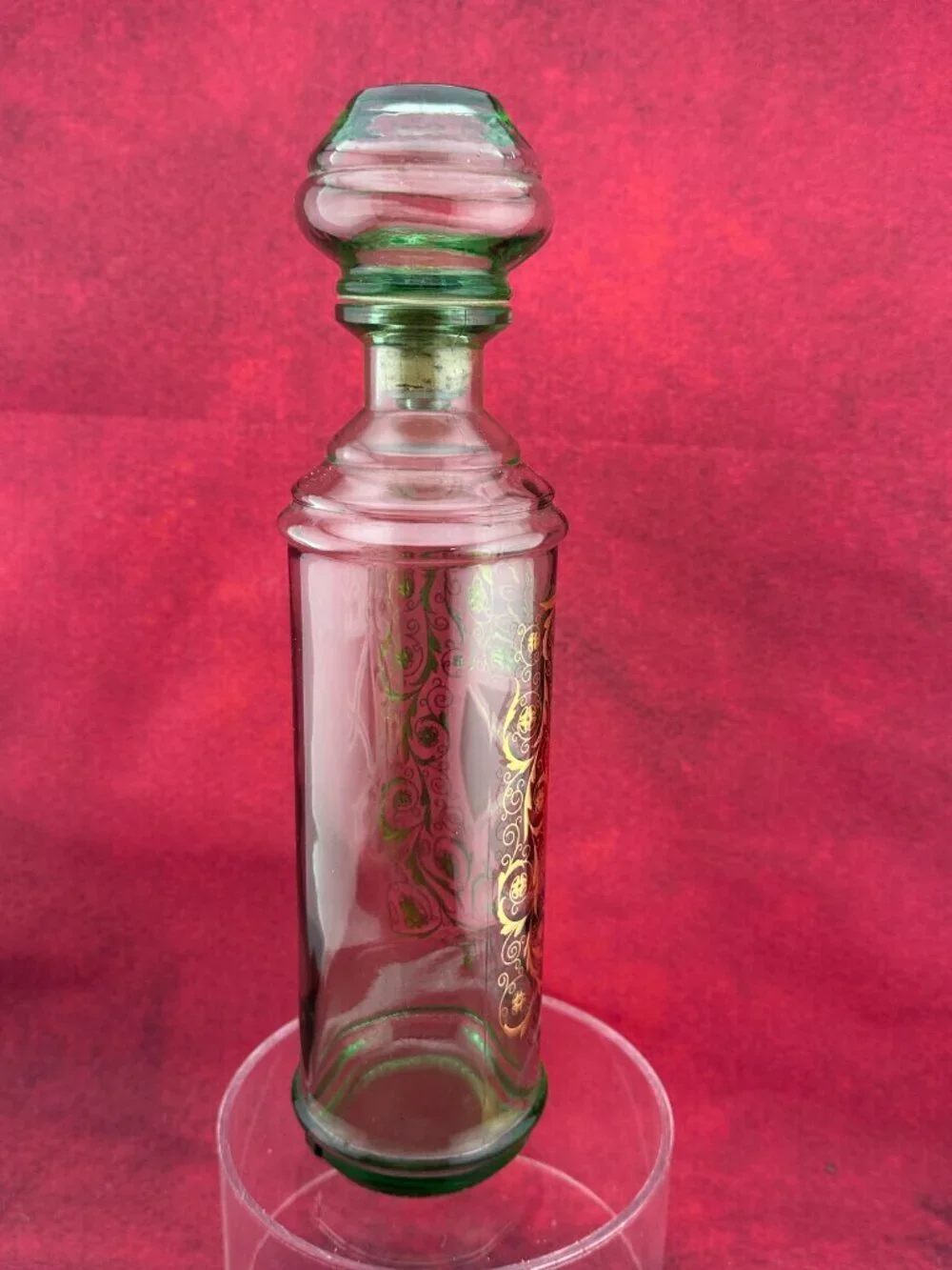 VINTAGE OLD FITZGERALD KENTUCKY WHISKEY DECANTER w/ UNIQUE GLASS STOPER 12